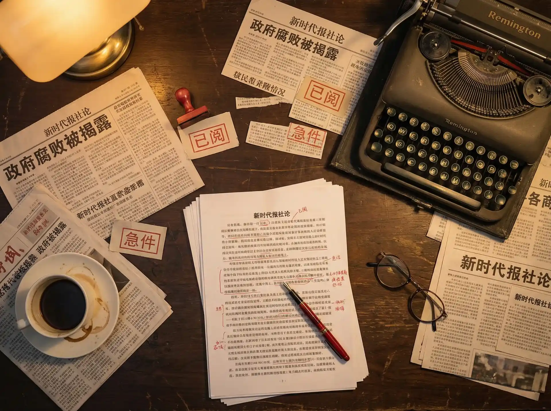 吃瓜不打烊 - 持续更新推荐，发现更多相关内容 - 报社编辑部工作场景